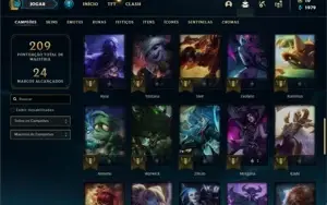 Conta Prata 4 com 55 Champs e 31 Skins + 4 Espolios