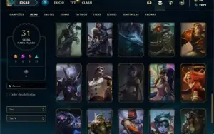 Conta Prata 4 com 55 Champs e 31 Skins + 4 Espolios
