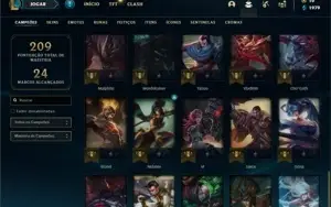 Conta Prata 4 com 55 Champs e 31 Skins + 4 Espolios