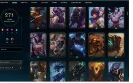 Conta LOL 271 Skins, D2, preço abaixo do que já gastei nela