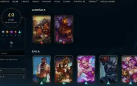 Conta League of Legends Full Acesso - 119 Champs e 49 Skins