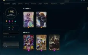 CONTA OURO 4  + LEE SIN E FIZZ PRESTIGIO + ICONE SEASON2
