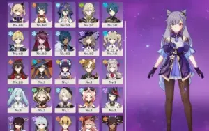 Conta AR 53 / Lyney + Kokomi + Eula + Keqing + Dehya + Mona