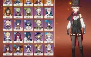 Conta AR 53 / Lyney + Kokomi + Eula + Keqing + Dehya + Mona