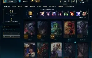 Platina 2 com 40 Champs e 9 Skins