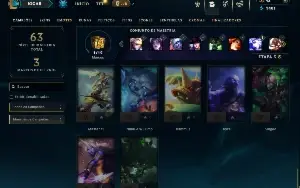 Platina 2 com 40 Champs e 9 Skins