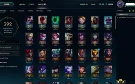 Conta 190 skins Terminou D4 MAs net lixo perdeu borda