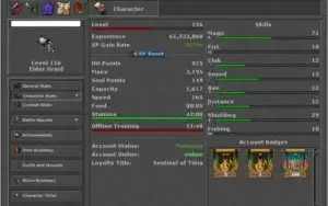 Tibia! Elder Druid 156 RK Lacrada Premmy