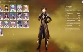 Genshin Impact AR27 - Keqing, Zhongli (c/ lança 5*)