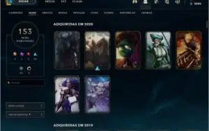 Conta League Of Legends Since S2 // PROMOÇÃO // 153 SKINS