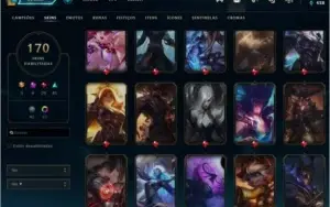 Conta Lol (170skin *5 Skins Prestigio) E-mail confirmado
