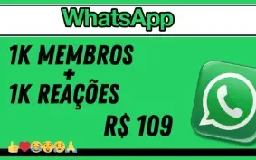 Desperte seu WhatsApp: 1K de Membros e Reações em Tempo Reco