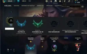 Platina 3 com 40 Champs e 3 Skins + 9 Fragmentos