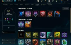 Platina 3 com 40 Champs e 3 Skins + 9 Fragmentos