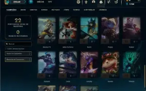Platina 3 com 40 Champs e 3 Skins + 9 Fragmentos