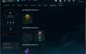 Conta LoL Platina 4