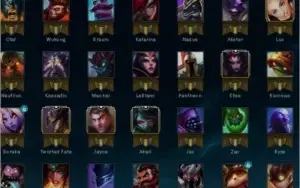 Conta platina com mts skin raras, 81 campeões, 9 pag de runa
