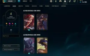Conta Mestre com 37 Champs e 4 Skins ( 91 PDL )