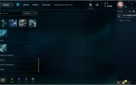 conta league of legends com 85 skins e todos os personagens
