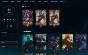 Conta mono riven com skin prestigio 2019 e 2022
