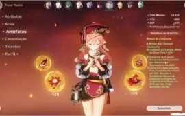 Conta Genshin Impact com vários personagens 5* Lvl 90