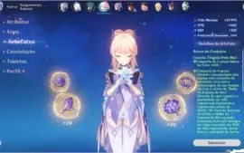 Conta Genshin Impact com vários personagens 5* Lvl 90