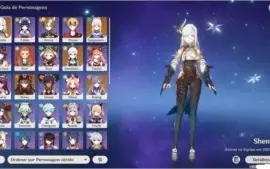 Conta Genshin Impact com vários personagens 5* Lvl 90