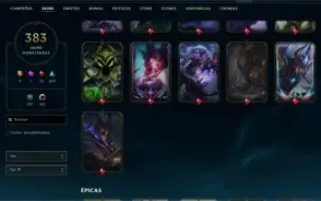 Conta de League of legends e valorant