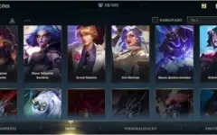 CONTA WILD RIFT - PLATINA IV, 10+ SKINS, 35+ CHAMPS, LVL 39