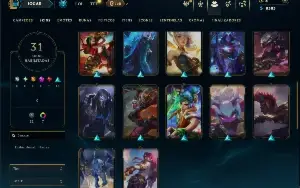 Unranked com 45 Champs e 31 Skins