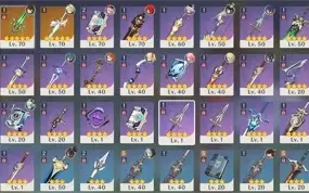 Conta Genshin Zhongli Venti Yae + 5 5* AR 49