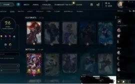 Conta lol prata 3 26 skins nivel 136