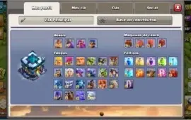 CLASH OF CLANS CV13 FULL + 10700 GEMAS