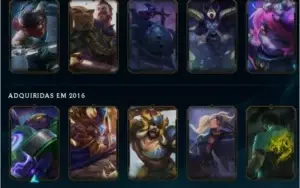 Vendo conta Diamante 1 com 81 campeões e 34 skins