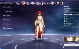 star rail- Himeko, Seele, Loba Prateada, Ruan Mei
