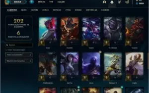 Conta bronze 2 afundada com 52 champs e 26 skins