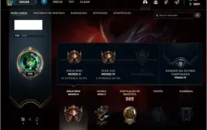 Conta bronze 2 afundada com 52 champs e 26 skins