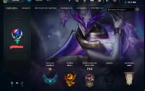 Conta do lol mais de 330 skins, lv 717 e todos os champ