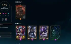 Conta do lol mais de 330 skins, lv 717 e todos os champ