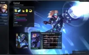 Conta lol ouro 5, 60 skins, 2 lendárias, 5 pg de runas,