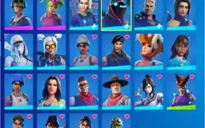 CONTA FORTNITE ANTIGA COM SALVE O MUNDO