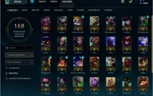 Conta lol 38 BONECOS E 6 SKINS