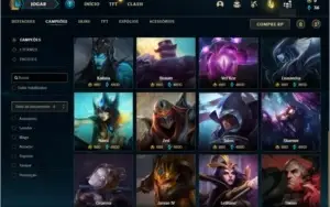 Conta bronze 1 com 1000 jogos 61 skins e 140 champs