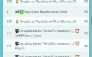 Painel de vendas de seguidores