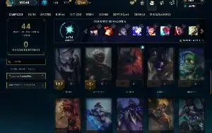Mestre com 40 Champs e 5 Skins ( 87 PDL )