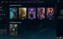 Conta Antiga Lol / League 02/2014 Com Skins Da Época
