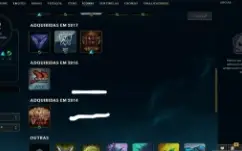 Conta Antiga Lol / League 02/2014 Com Skins Da Época