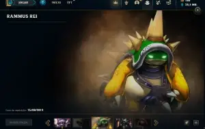 Conta Unranked 100 Champs e 26 Skin + 3 Raras + Icones Raros