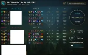 Conta LOL Mestre 63% win rate