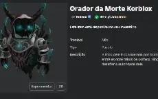 CONTA ROBLOX KORBLOX + ITENS (não sei ao certo quanto vale)